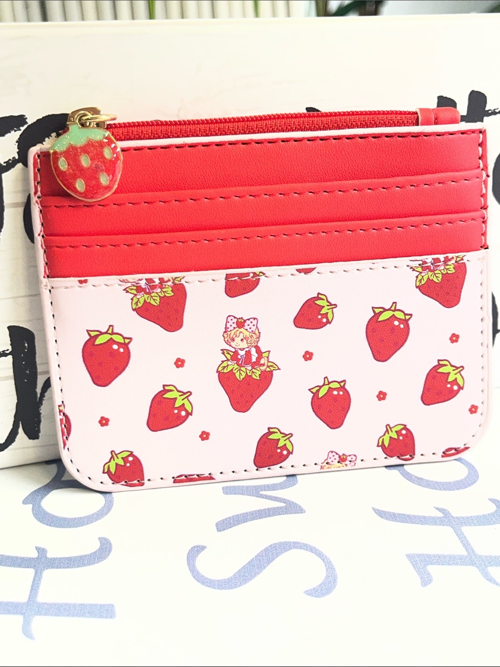 Strawberry shortcake Print Card holder - Pink/Red